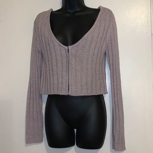 GARAGE Light Purple XS Cardigan EUC